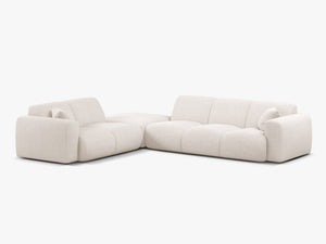 Large Corner Sofa with Rounded Design & Deep Comfort W315
