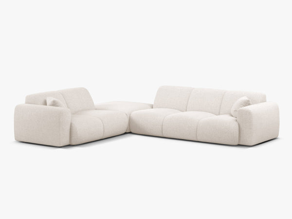 Large Corner Sofa with Rounded Design & Deep Comfort W315
