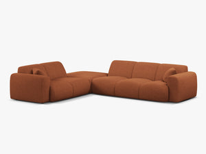 Large Corner Sofa with Rounded Design & Deep Comfort W315