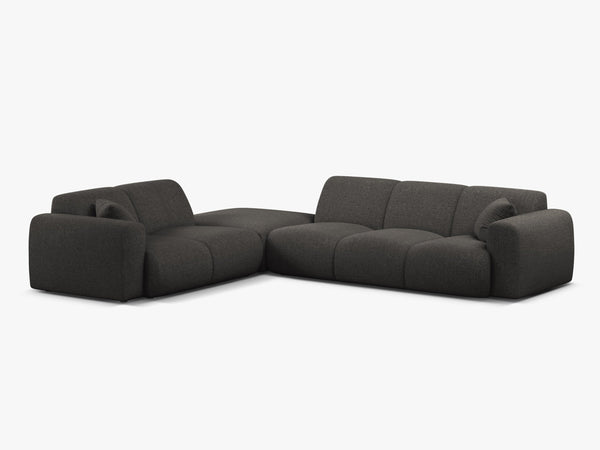 Large Corner Sofa with Rounded Design & Deep Comfort W315
