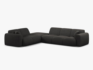 Large Corner Sofa with Rounded Design & Deep Comfort W315