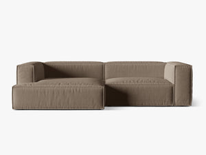 Deep Seat Corner Sofa with Plush Cushions & Modular Design W292
