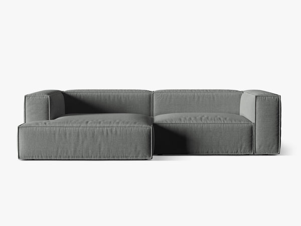 Deep Seat Corner Sofa with Plush Cushions & Modular Design W292