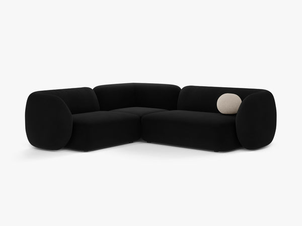 Corner Sofa with Modern Curved Design & Spacious Seating W252