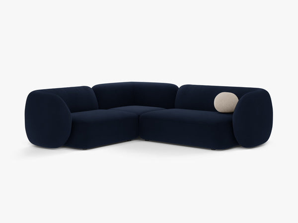 Corner Sofa with Modern Curved Design & Spacious Seating W252