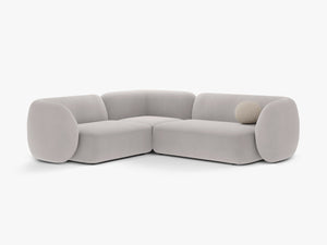 Corner Sofa with Modern Curved Design & Spacious Seating W252