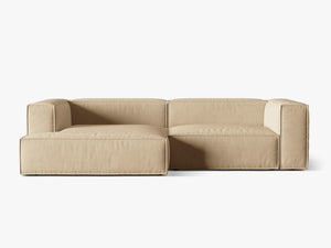 Deep Seat Corner Sofa with Plush Cushions & Modular Design W292