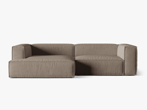 Deep Seat Corner Sofa with Plush Cushions & Modular Design W292