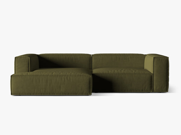 Deep Seat Corner Sofa with Plush Cushions & Modular Design W292