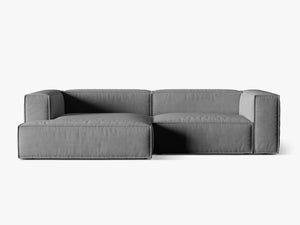 Deep Seat Corner Sofa with Plush Cushions & Modular Design W292