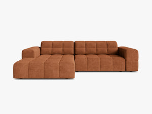 Modern Corner Sofa with Deep Seating & Tufted Design W234