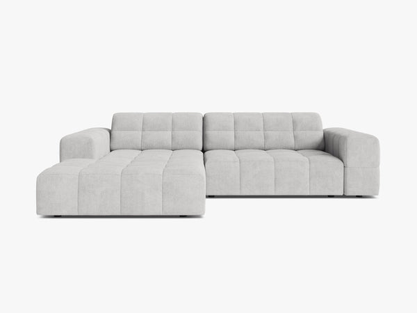 Modern Corner Sofa with Deep Seating & Tufted Design W234