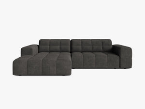 Modern Corner Sofa with Deep Seating & Tufted Design W234