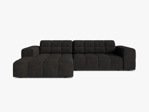 Modern Corner Sofa with Deep Seating & Tufted Design W234