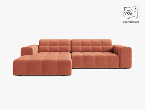 Modern Corner Sofa with Deep Seating & Tufted Design W234