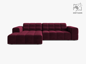Modern Corner Sofa with Deep Seating & Tufted Design W234