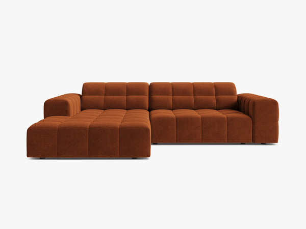 Modern Corner Sofa with Deep Seating & Tufted Design W234