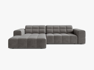 Modern Corner Sofa with Deep Seating & Tufted Design W234