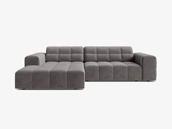 Modern Corner Sofa with Deep Seating & Tufted Design W234