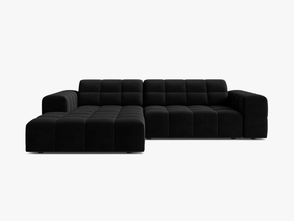 Modern Corner Sofa with Deep Seating & Tufted Design W234