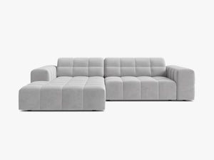 Modern Corner Sofa with Deep Seating & Tufted Design W234