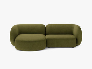 Elegant Corner Sofa with Chaise Lounge & Curved Design W255