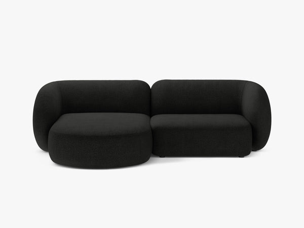 Elegant Corner Sofa with Chaise Lounge & Curved Design W255