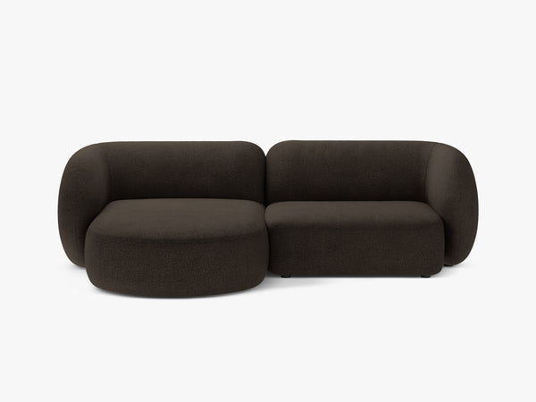 Elegant Corner Sofa with Chaise Lounge & Curved Design W255
