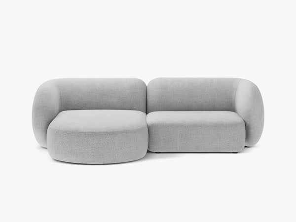 Elegant Corner Sofa with Chaise Lounge & Curved Design W255