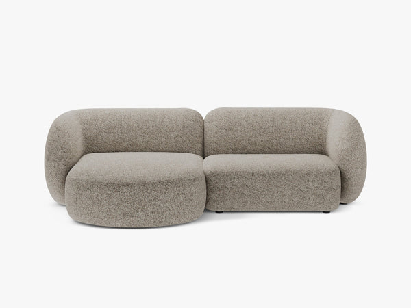 Elegant Corner Sofa with Chaise Lounge & Curved Design W255