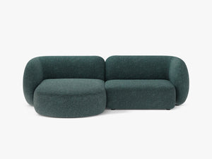 Elegant Corner Sofa with Chaise Lounge & Curved Design W255