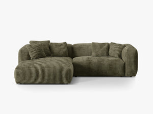 Compact Corner Sofa with Deep Seating & Soft Comfort W280