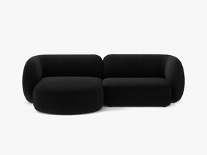 Elegant Corner Sofa with Chaise Lounge & Curved Design W255