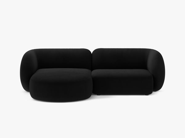 Elegant Corner Sofa with Chaise Lounge & Curved Design W255
