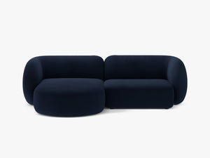 Elegant Corner Sofa with Chaise Lounge & Curved Design W255