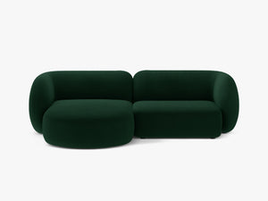 Elegant Corner Sofa with Chaise Lounge & Curved Design W255