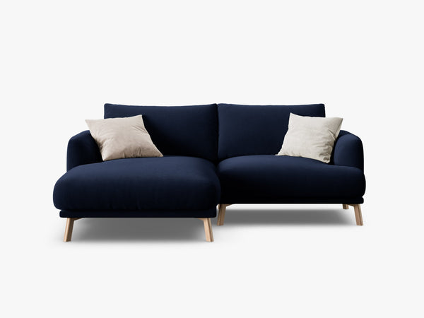Modern Compact Corner Sofa – Minimalist L-Shaped Upholstered Couch W200