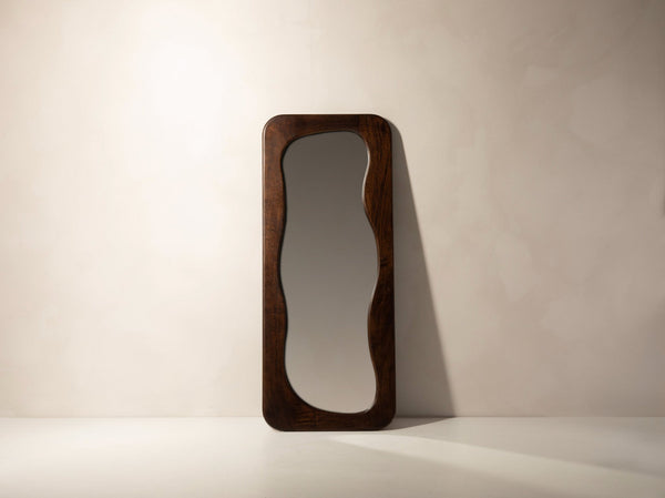 Organic Wall Mirror – Modern Decorative Wooden Frame Mirror