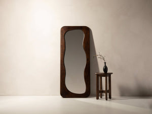 Organic Wall Mirror – Modern Decorative Wooden Frame Mirror