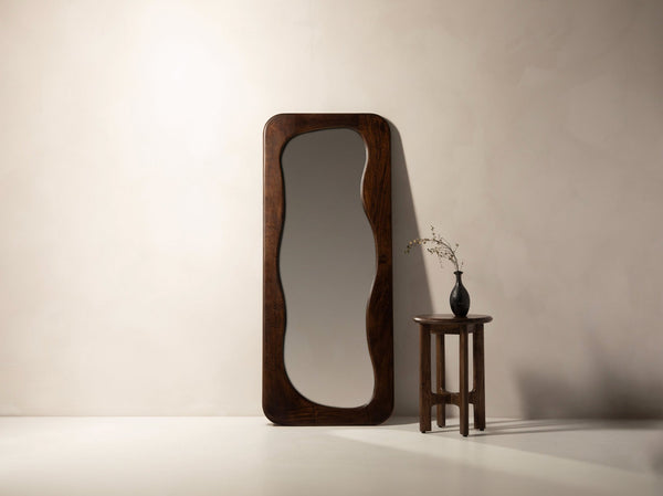 Organic Wall Mirror – Modern Decorative Wooden Frame Mirror