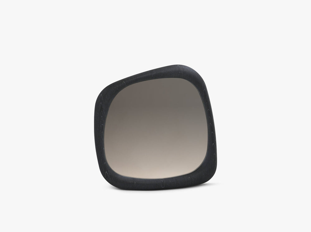Round Wall Mirror – Modern Decorative Black Oak Frame Mirror