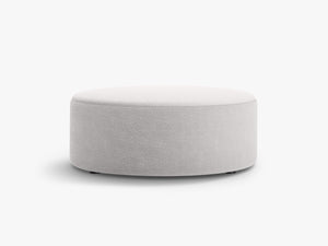 Large Round Pouf – Modern Upholstered Footrest, Coffee Table & Seating