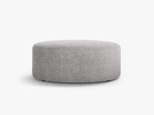 Large Round Pouf – Modern Upholstered Footrest, Coffee Table & Seating
