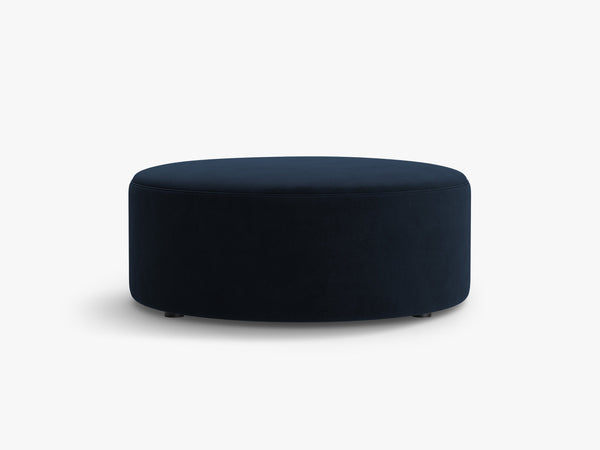 Large Round Pouf – Modern Upholstered Footrest, Coffee Table & Seating