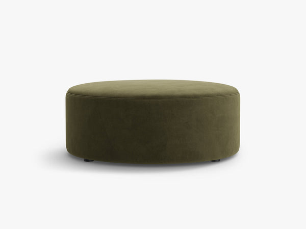Large Round Pouf – Modern Upholstered Footrest, Coffee Table & Seating