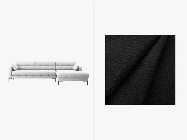 Modern Corner Sofa – Quilted Bubble Design L-Shaped Couch W293