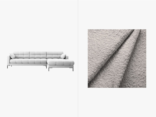 Modern Corner Sofa – Quilted Bubble Design L-Shaped Couch W293