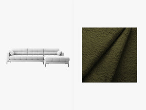 Modern Corner Sofa – Quilted Bubble Design L-Shaped Couch W293