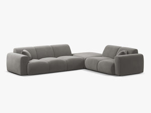 Large Corner Sofa with Rounded Design & Deep Comfort W315