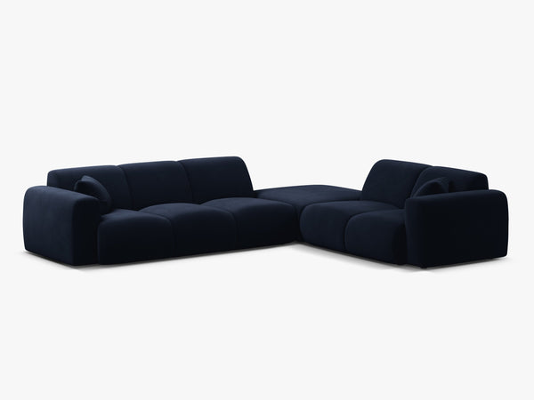 Large Corner Sofa with Rounded Design & Deep Comfort W315